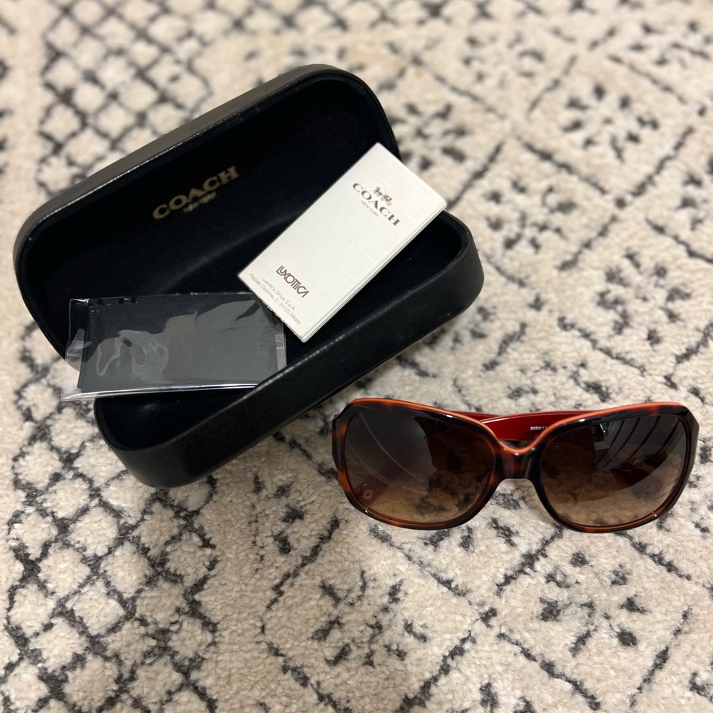 Coach Orange/Brown gradient sunglasses